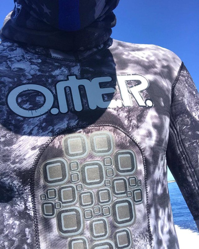 Гидрокостюм для подводной охоты Black Stone OMER, комплекты с короткими штанами 5 и 7 мм, открытая пора, неопрен Sheico
