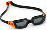 PH EP2870108LD Очки для плавания Tiburon jr (темные линзы), black/orange buckles