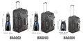 TS BS-0201 Комплект сумок на колесах TUSA 3-в-1 (108 /81/47 л)
