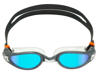 AS EP1161000LMB Очки для плавания Kaiman EXO (голубые зеркальные линзы Titanium), grey/clear