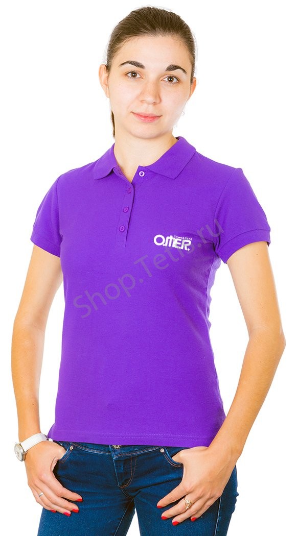 Рубашка-поло Omer (фиолетовая)