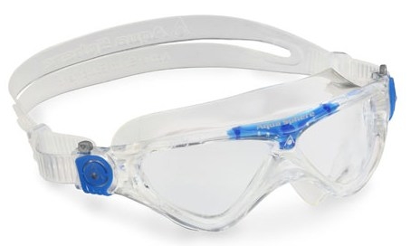 Детские очки для плавания Vista Аквасфера Италия с большим обзором и мягкой обтюрацией, яркие цвета