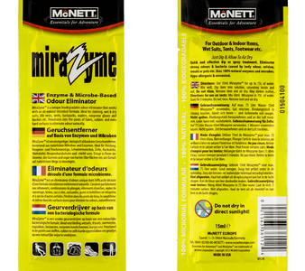 MN 36134 MIRAZYME очиститель-уничтожитель запахов для неопрена и тканей, 250 мл